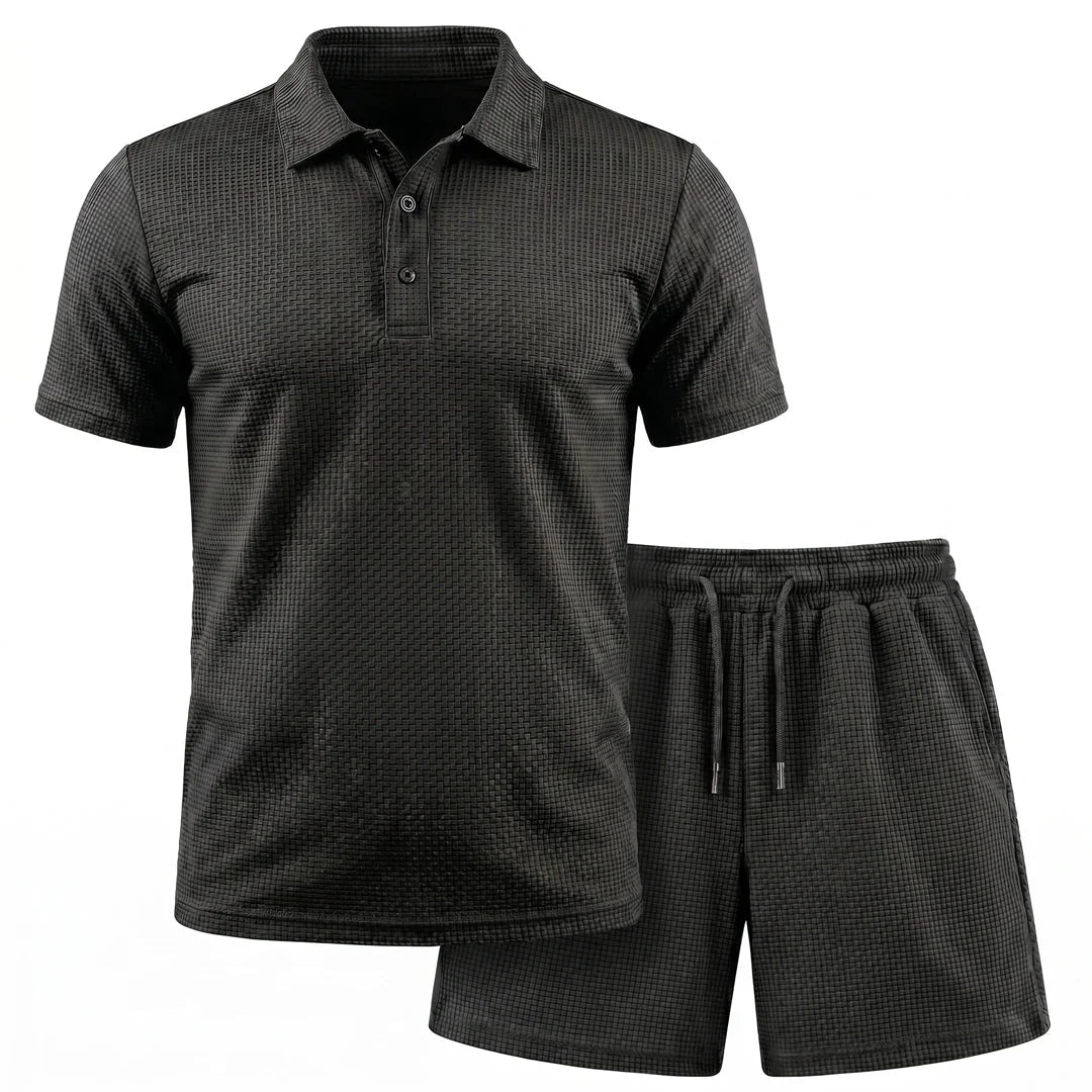 Capri Set – Men’s Ultra Comfortable Shorts and Polo Shirt